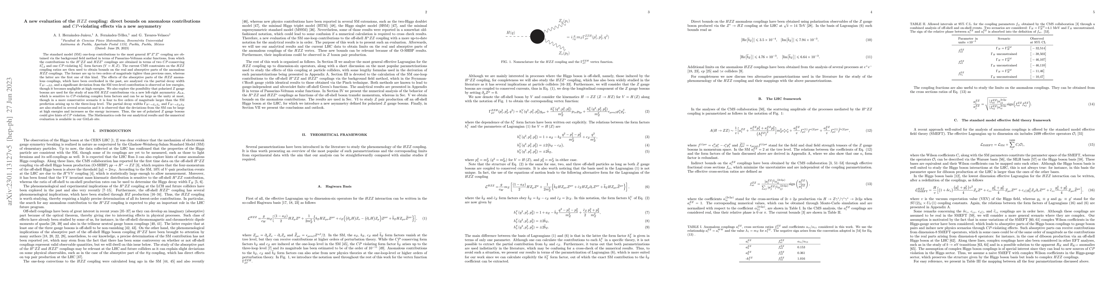 Thumbnail for A new evaluation of the $HZZ$ coupling: direct bounds on anomalous
  contributions and $CP$ violating effects via a new asymmetry