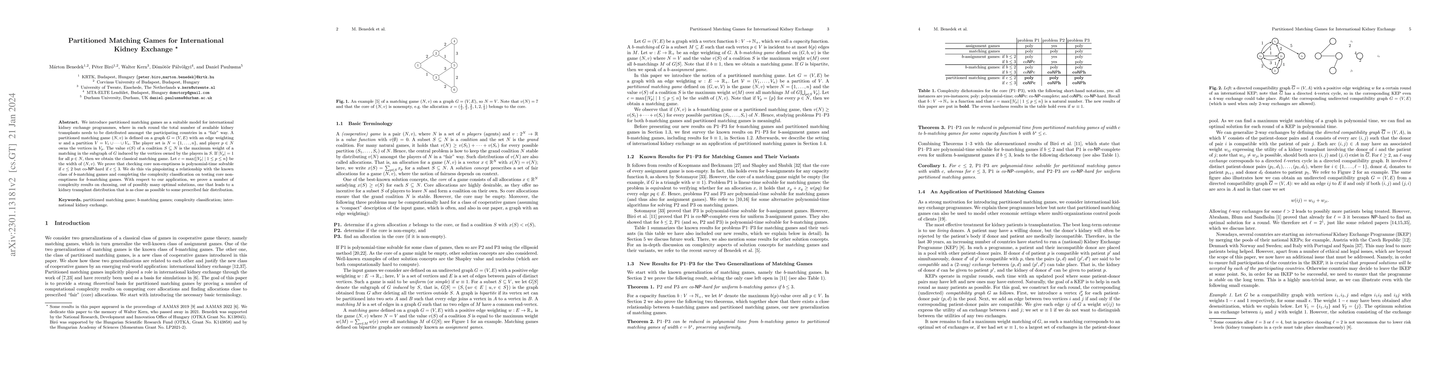 Thumbnail for Partitioned Matching Games for International Kidney Exchange