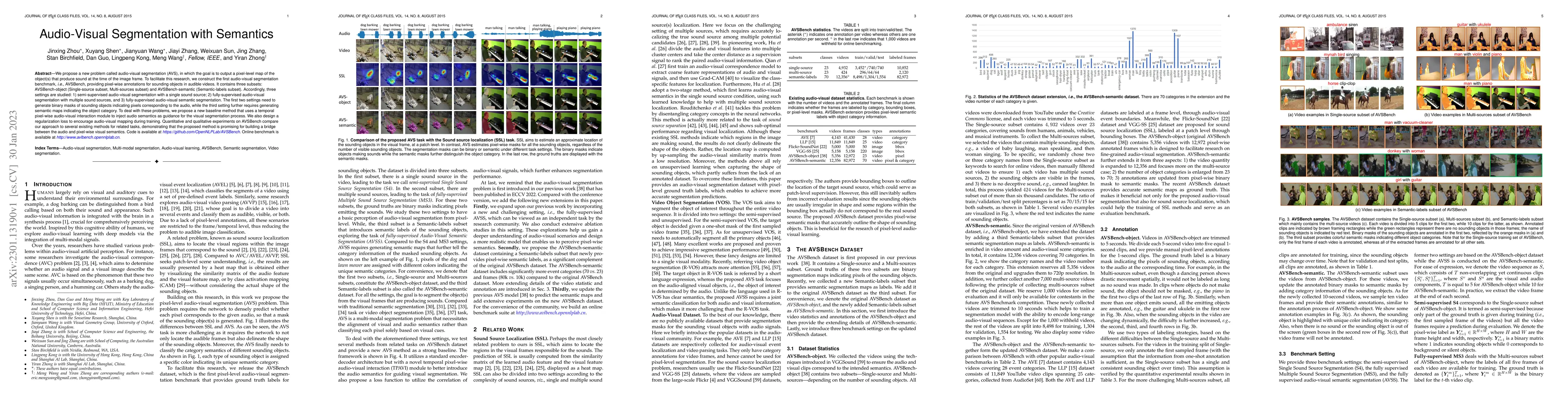 Thumbnail for Audio-Visual Segmentation with Semantics