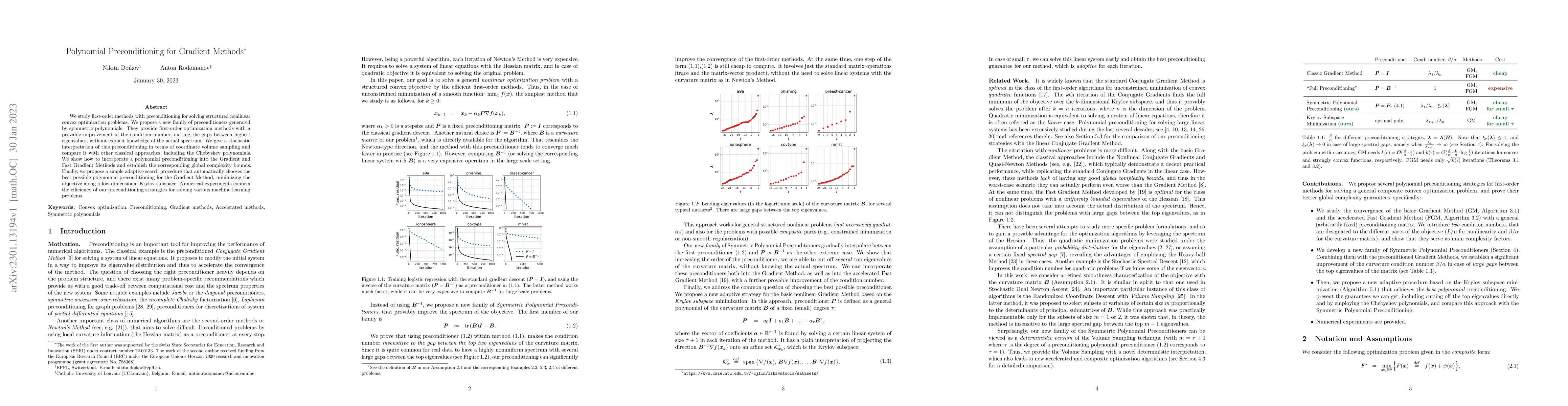 Thumbnail for Polynomial Preconditioning for Gradient Methods