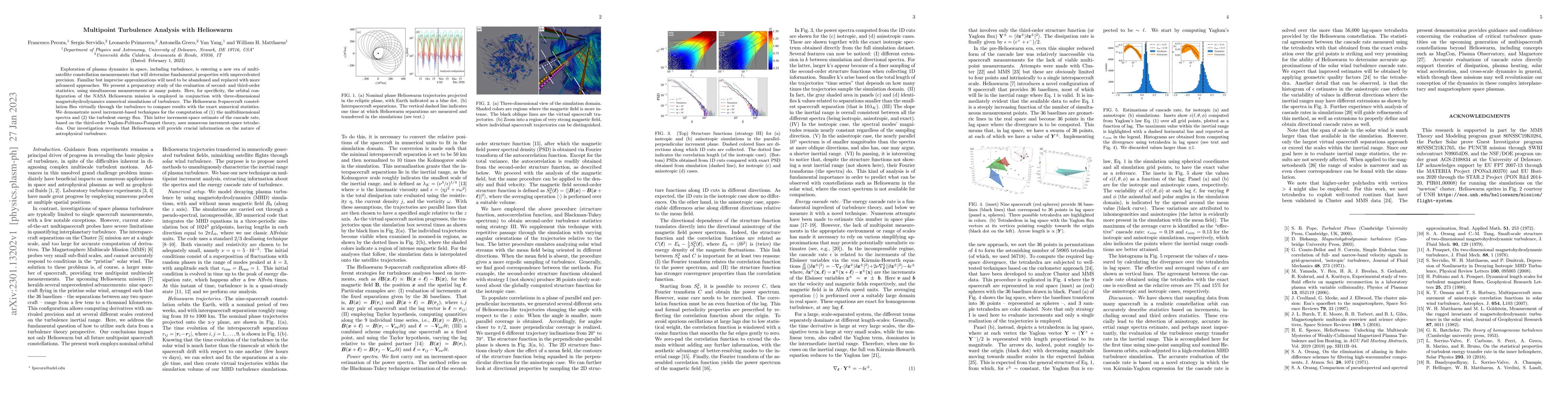 Thumbnail for Multipoint Turbulence Analysis with Helioswarm