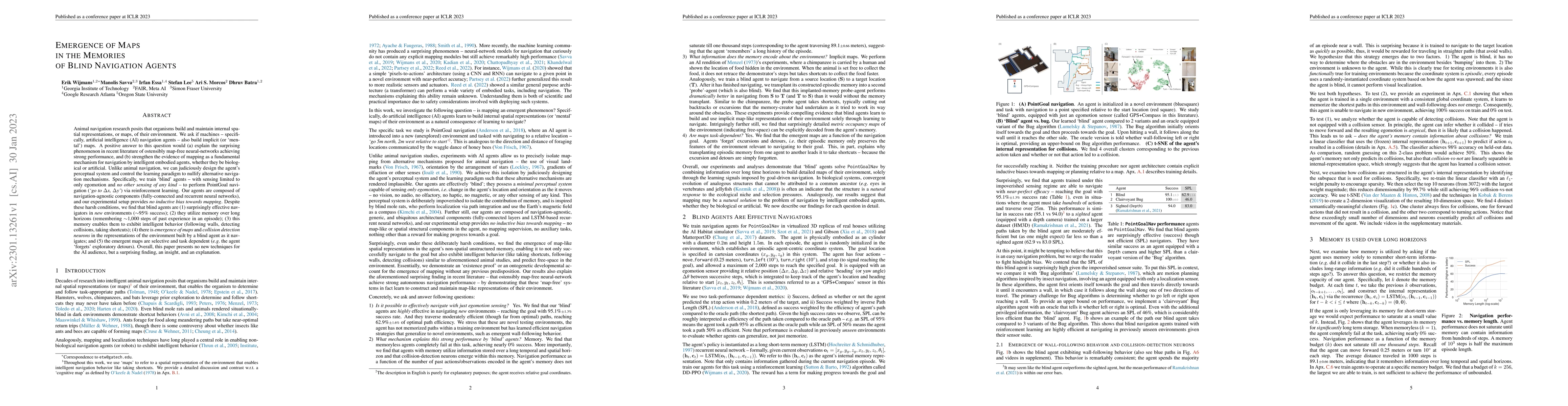 Thumbnail for Emergence of Maps in the Memories of Blind Navigation Agents
