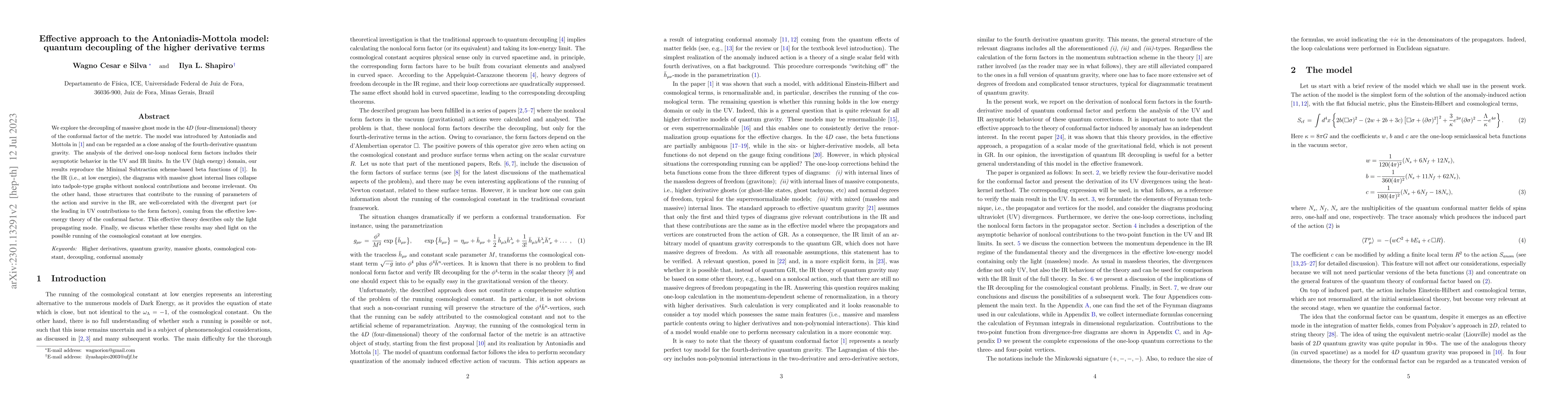 Thumbnail for Effective approach to the Antoniadis-Mottola model: quantum decoupling
  of the higher derivative terms