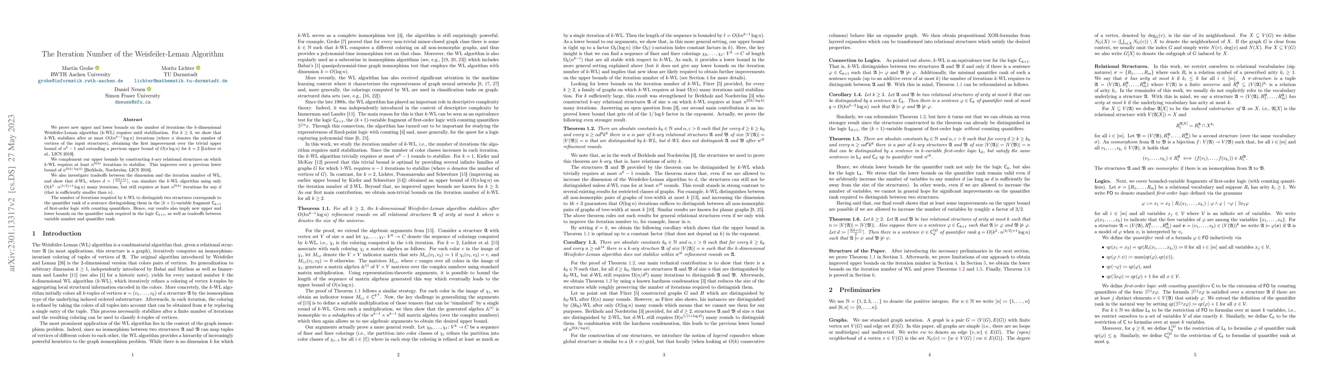 Thumbnail for The Iteration Number of the Weisfeiler-Leman Algorithm