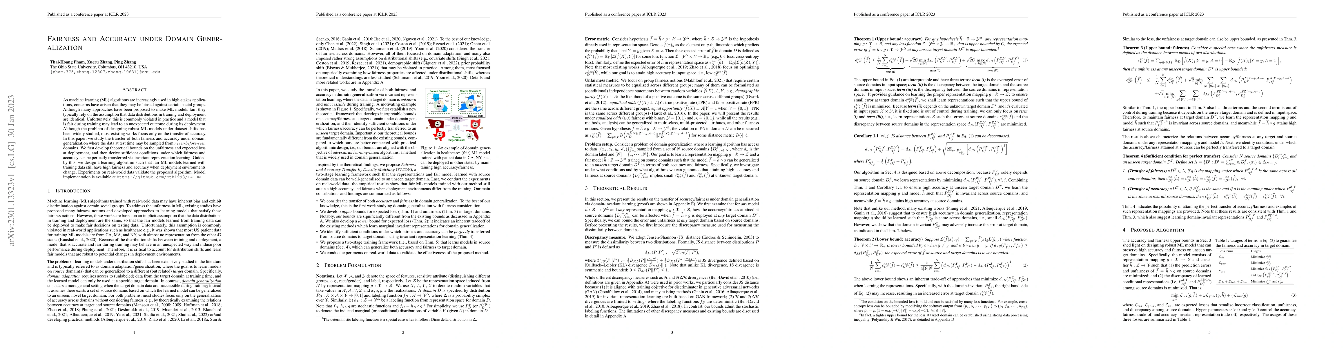 Thumbnail for Fairness and Accuracy under Domain Generalization