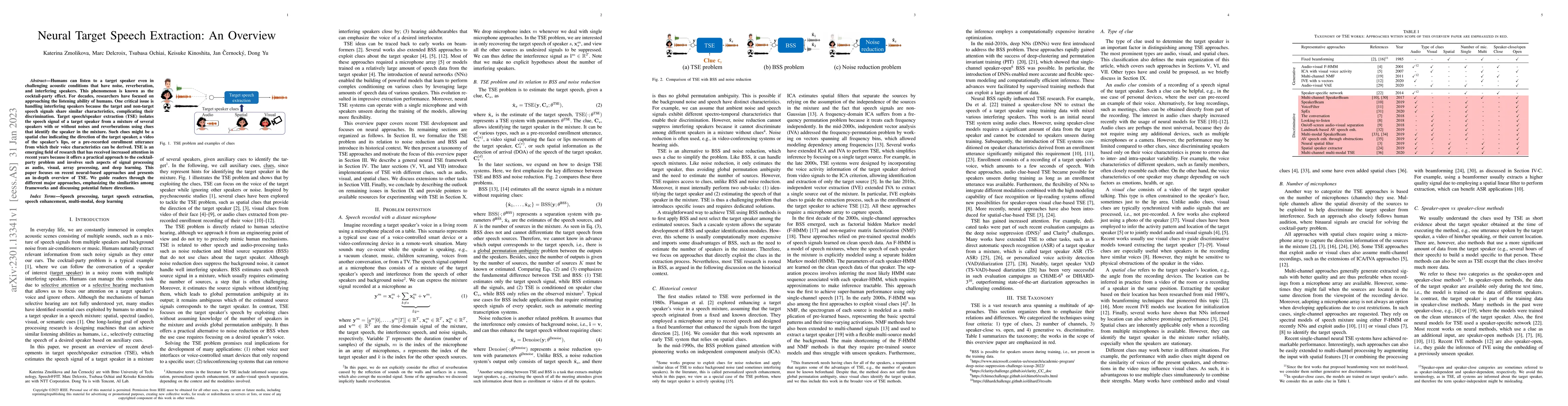 Thumbnail for Neural Target Speech Extraction: An Overview