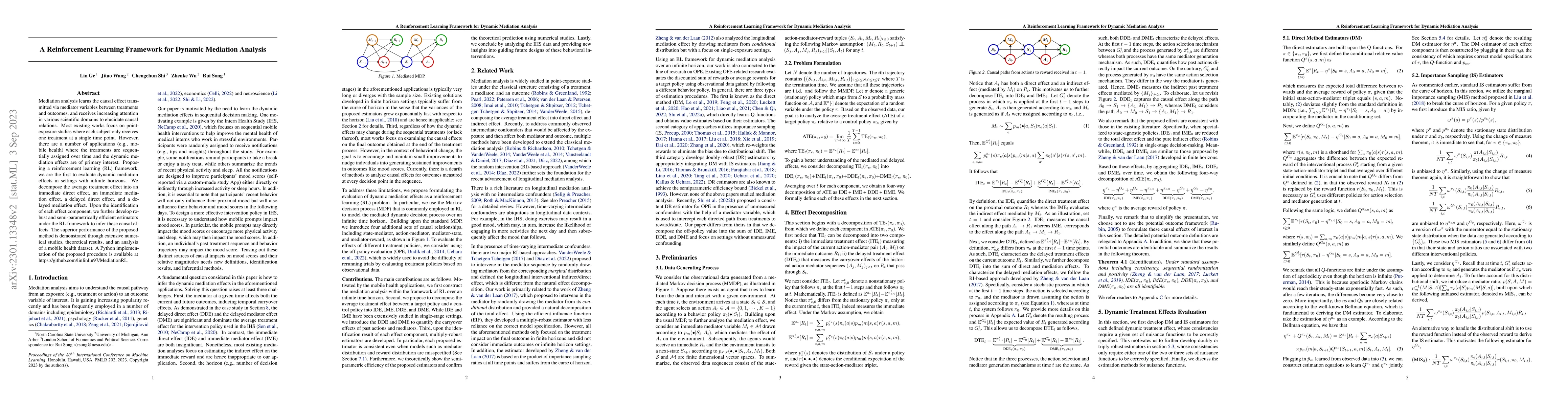 Thumbnail for A Reinforcement Learning Framework for Dynamic Mediation Analysis