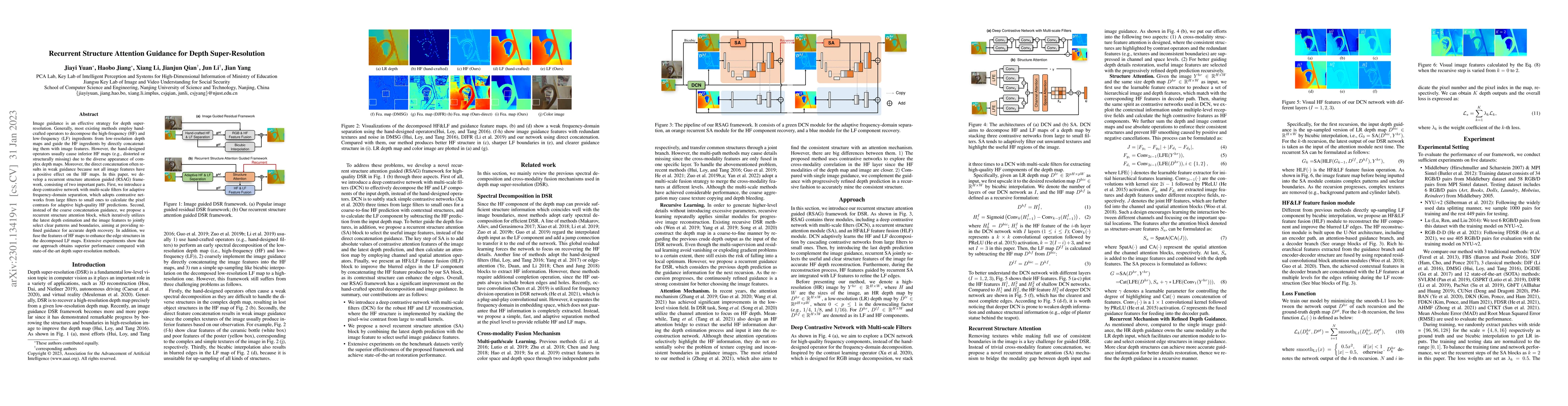 Thumbnail for Recurrent Structure Attention Guidance for Depth Super-Resolution