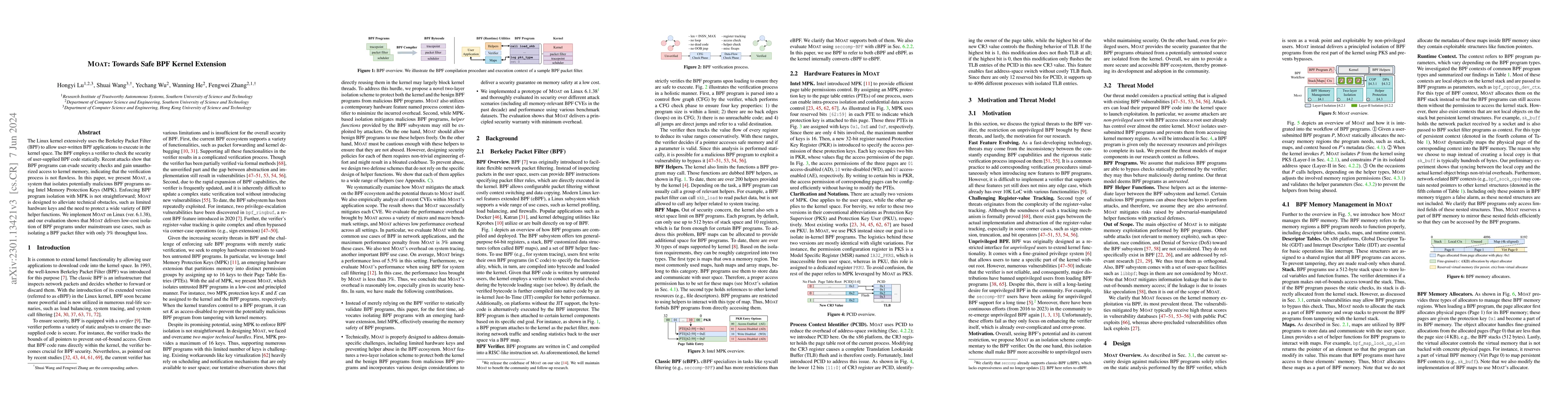 Thumbnail for MOAT: Towards Safe BPF Kernel Extension