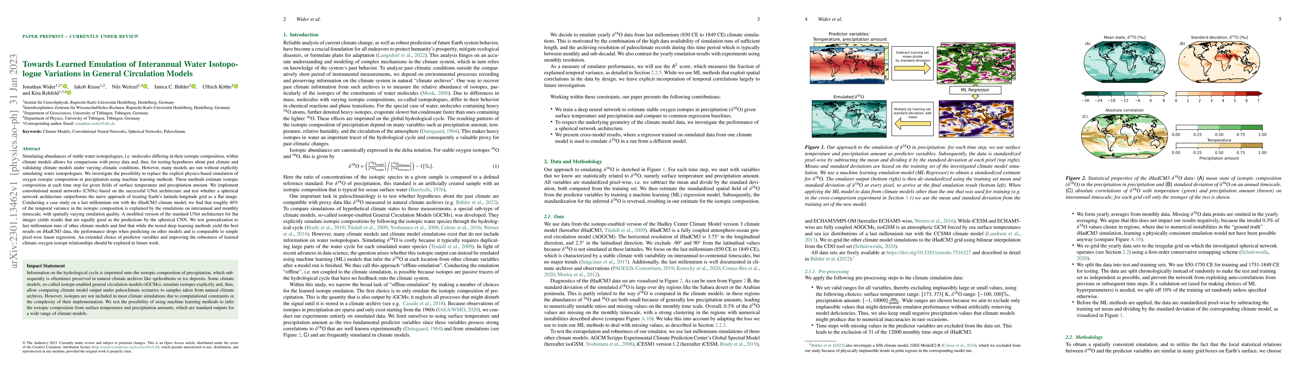Thumbnail for Towards Learned Emulation of Interannual Water Isotopologue Variations
  in General Circulation Models