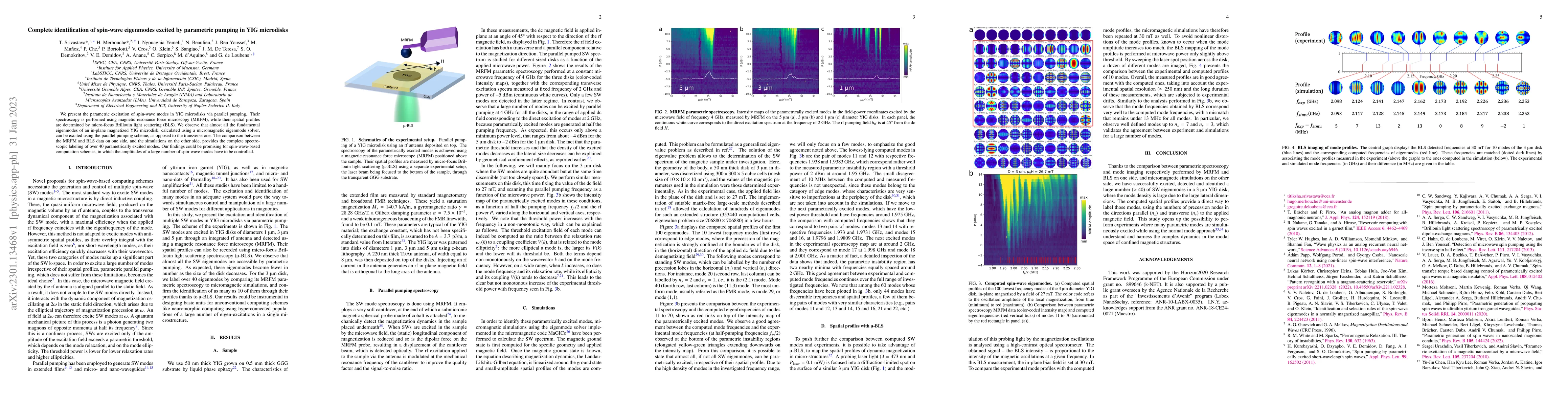 Thumbnail for Complete identification of spin-wave eigenmodes excited by parametric
  pumping in YIG microdisks