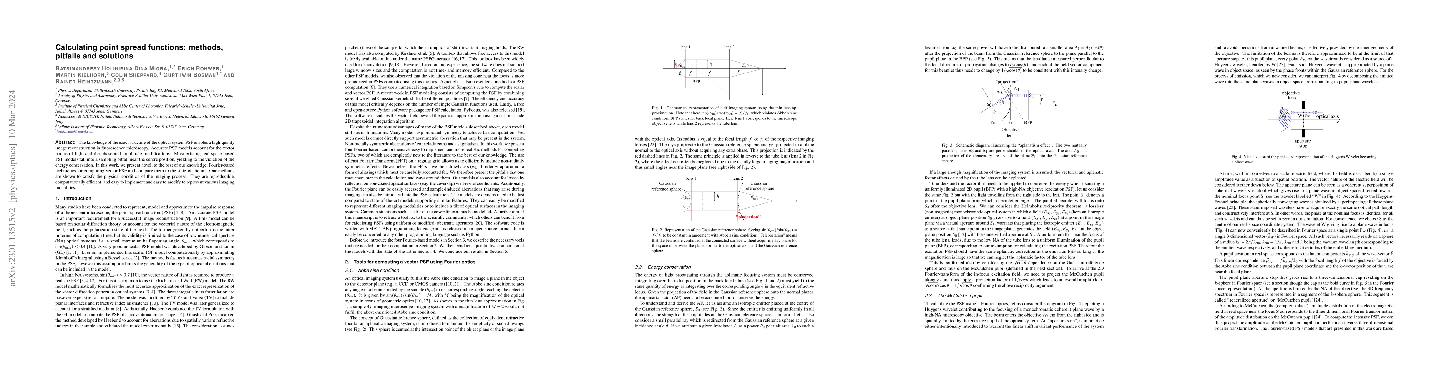 Thumbnail for Calculating Point Spread Functions: Methods, Pitfalls and Solutions