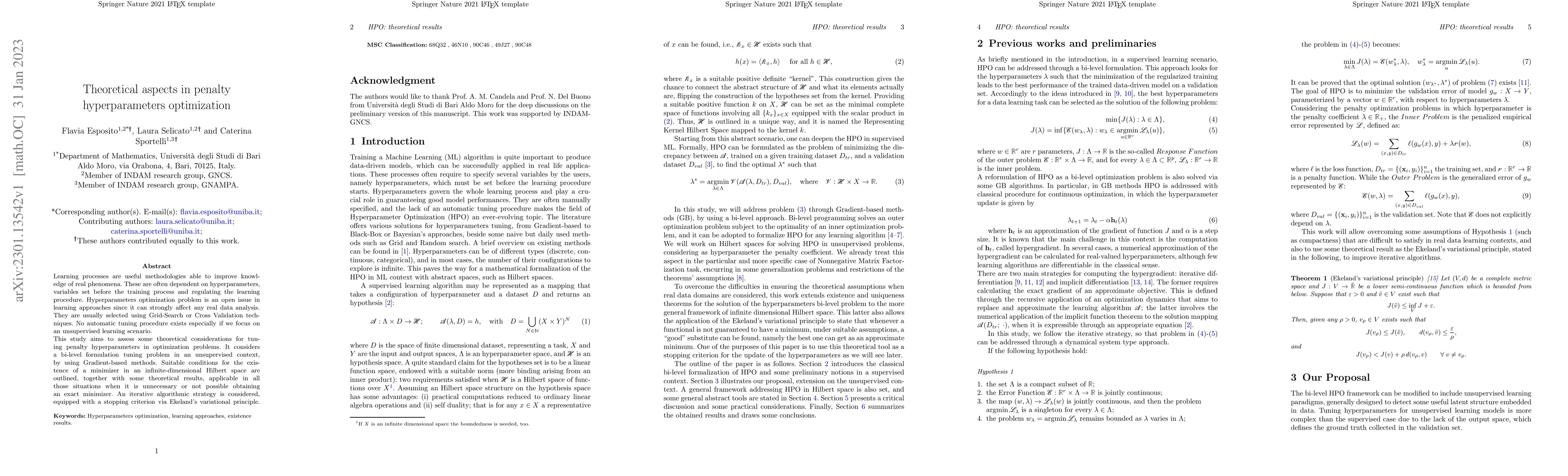 Thumbnail for Theoretical aspects in penalty hyperparameters optimization