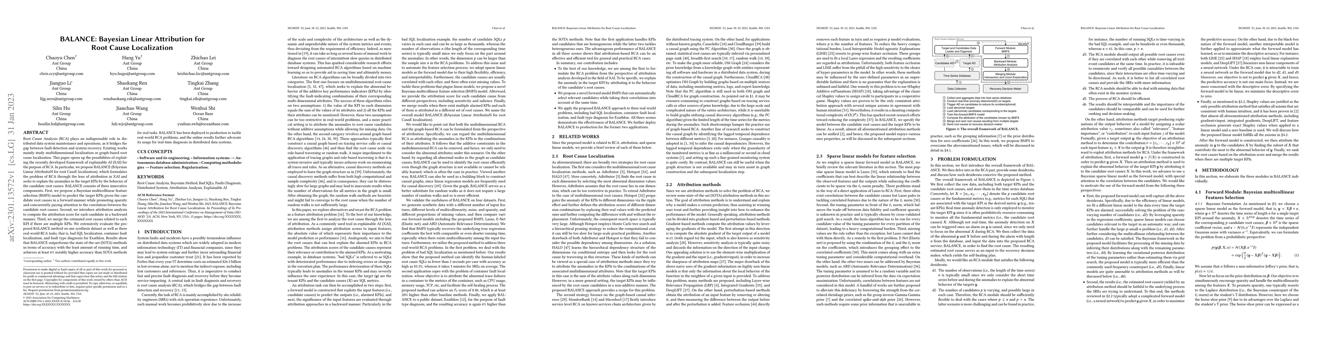 Thumbnail for BALANCE: Bayesian Linear Attribution for Root Cause Localization