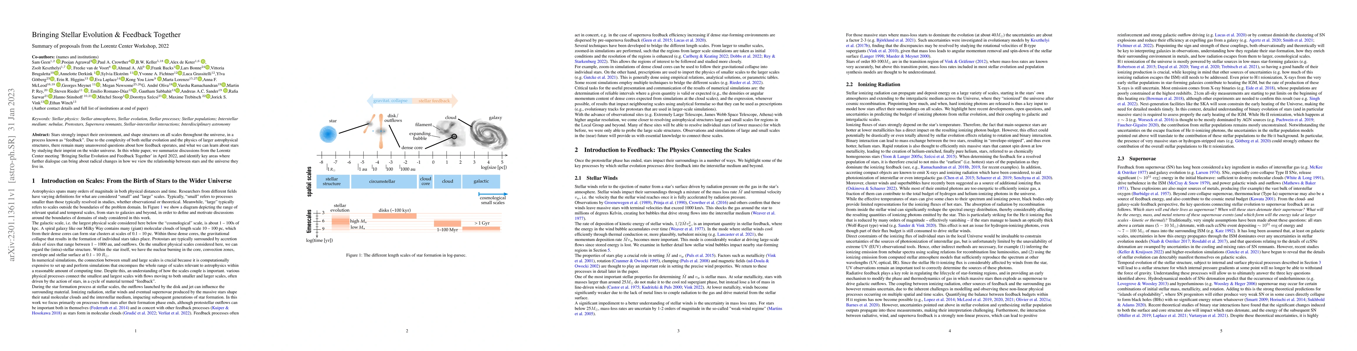 Thumbnail for Bringing Stellar Evolution & Feedback Together: Summary of proposals
  from the Lorentz Center Workshop, 2022