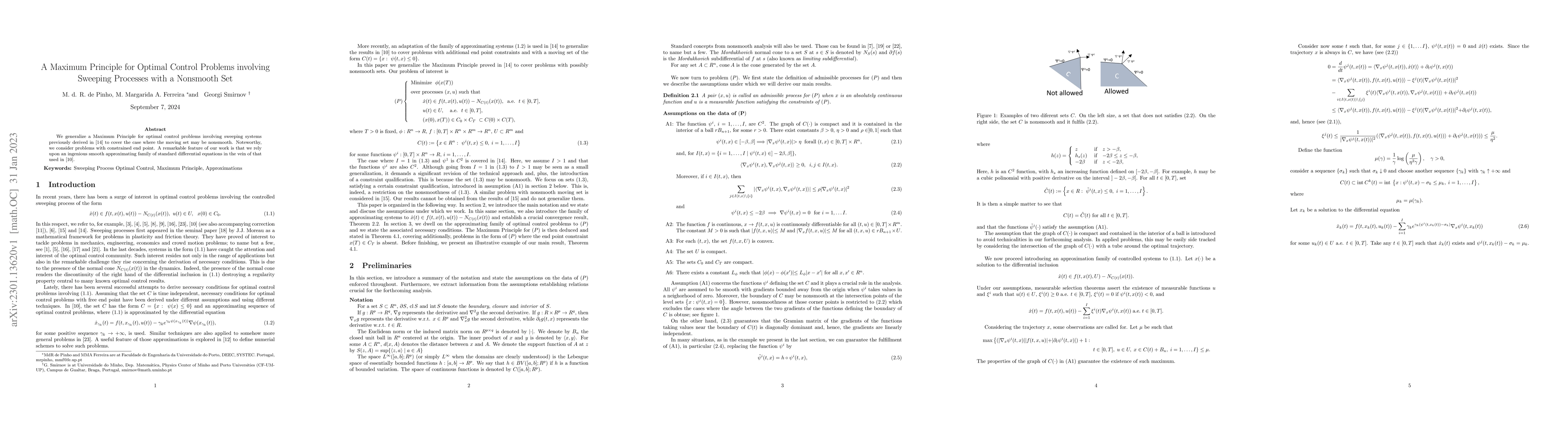 Thumbnail for A Maximum Principle for Optimal Control Problems involving Sweeping
  Processes with a Nonsmooth Set