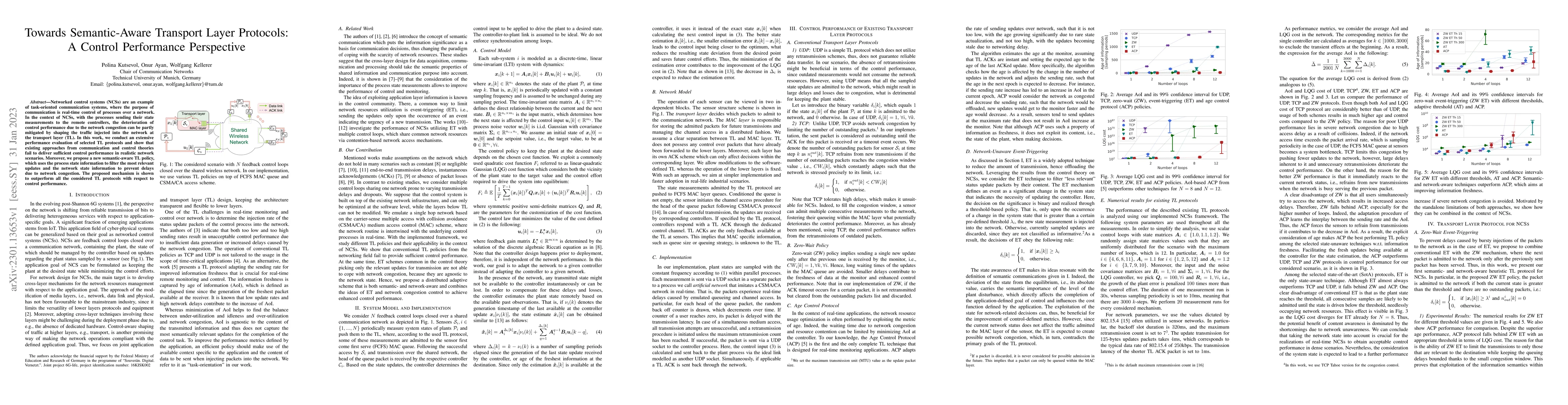 Thumbnail for Towards Semantic-Aware Transport Layer Protocols: A Control Performance
  Perspective