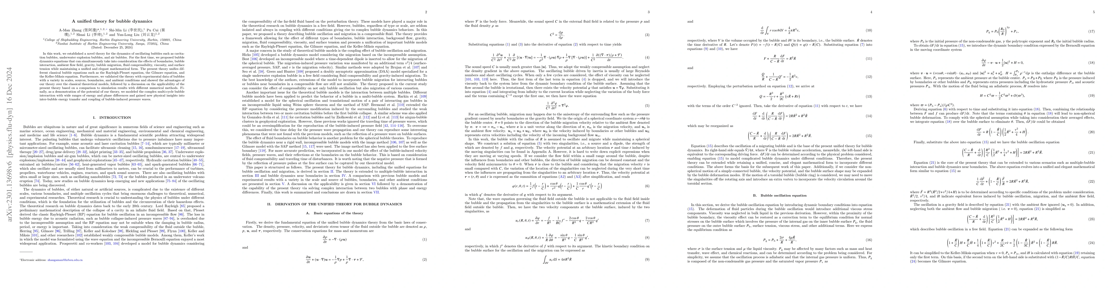 Thumbnail for A unified theory for bubble dynamics