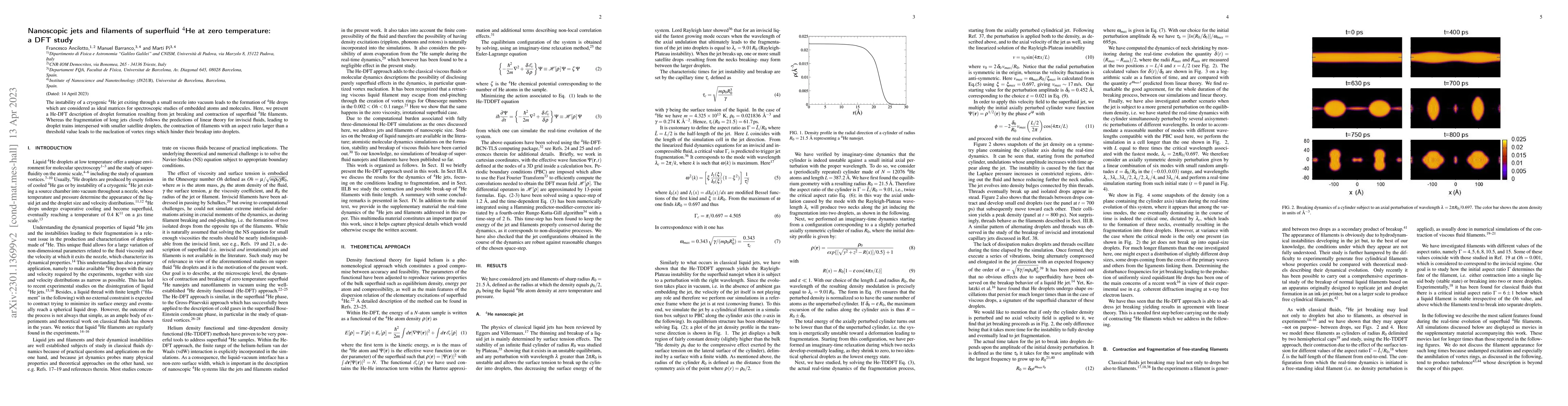 Thumbnail for Nanoscopic jets and filaments of superfluid He-4 at zero temperature: a
  DFT study