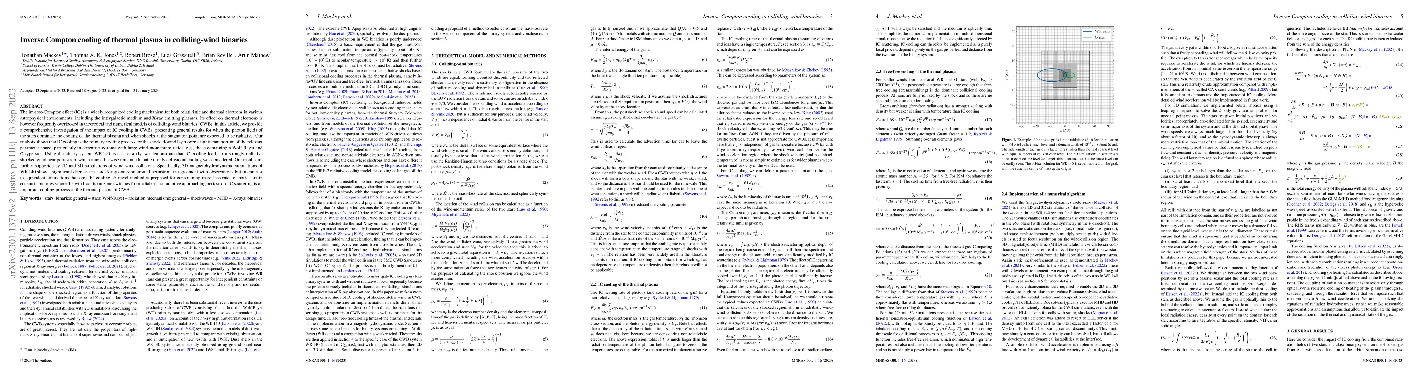 Thumbnail for Inverse Compton cooling of thermal plasma in colliding-wind binaries