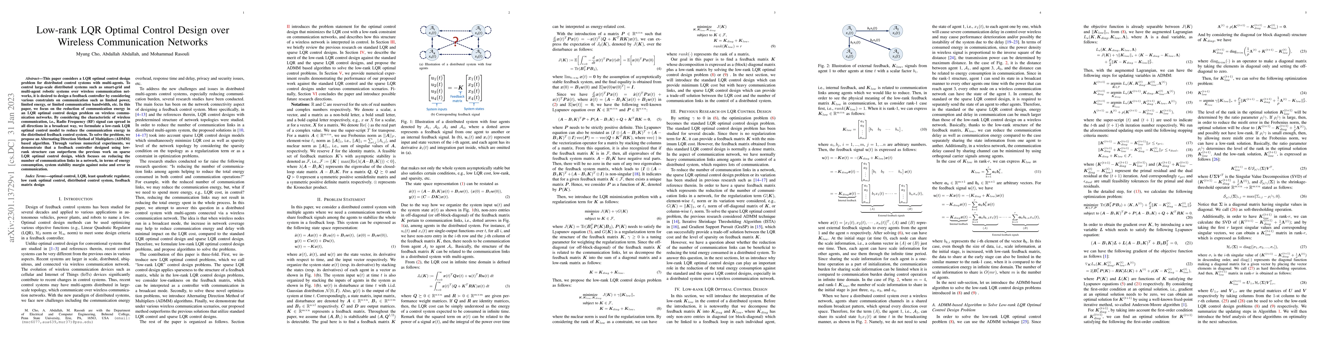 Thumbnail for Low-rank LQR Optimal Control Design over Wireless Communication Networks