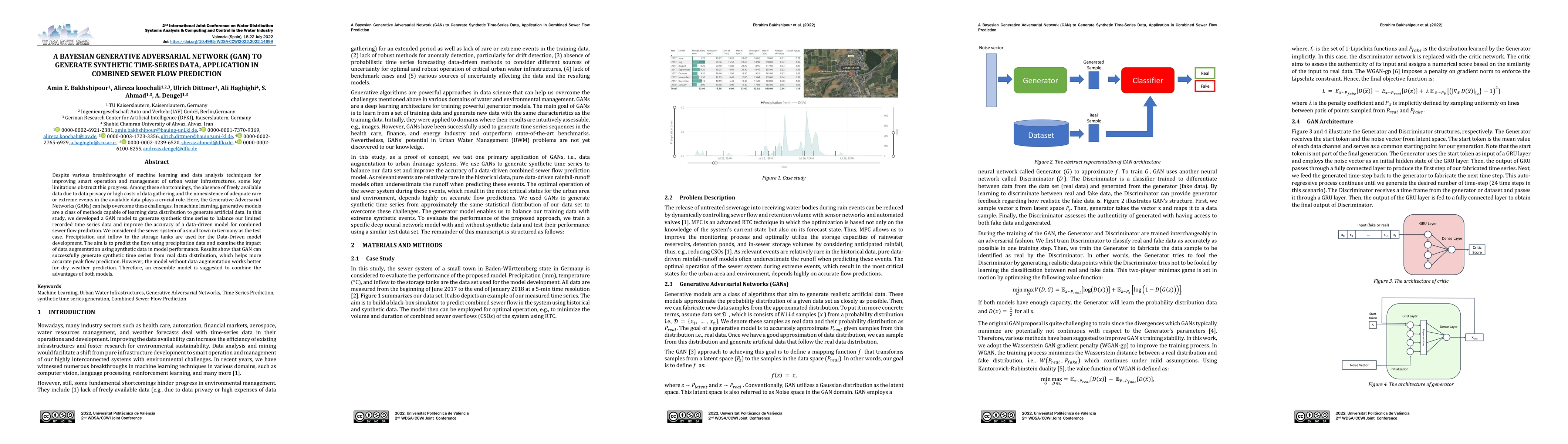 Thumbnail for A Bayesian Generative Adversarial Network (GAN) to Generate Synthetic
  Time-Series Data, Application in Combined Sewer Flow Prediction