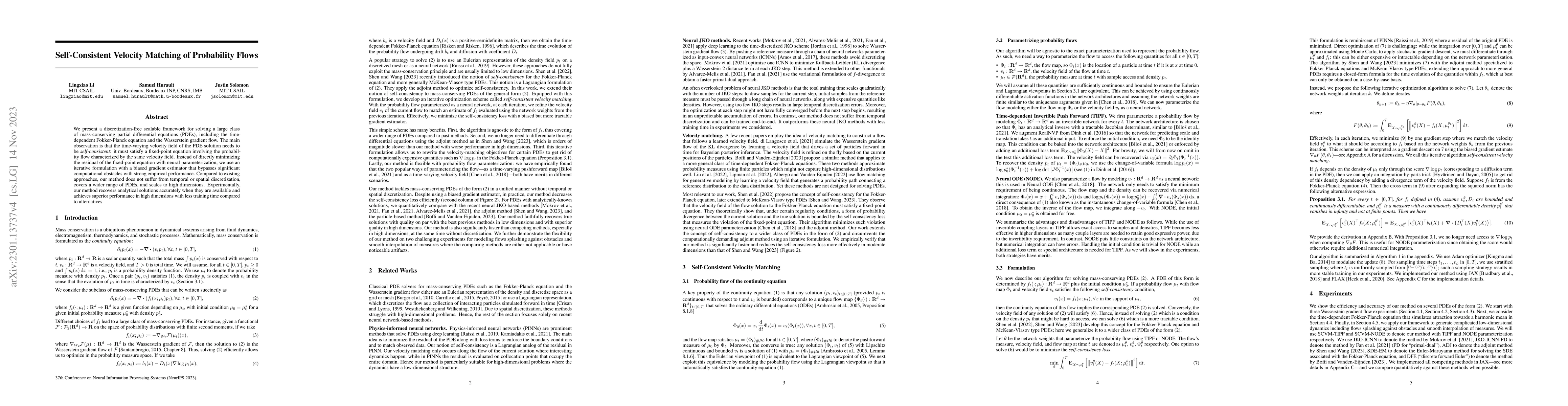Thumbnail for Self-Consistent Velocity Matching of Probability Flows