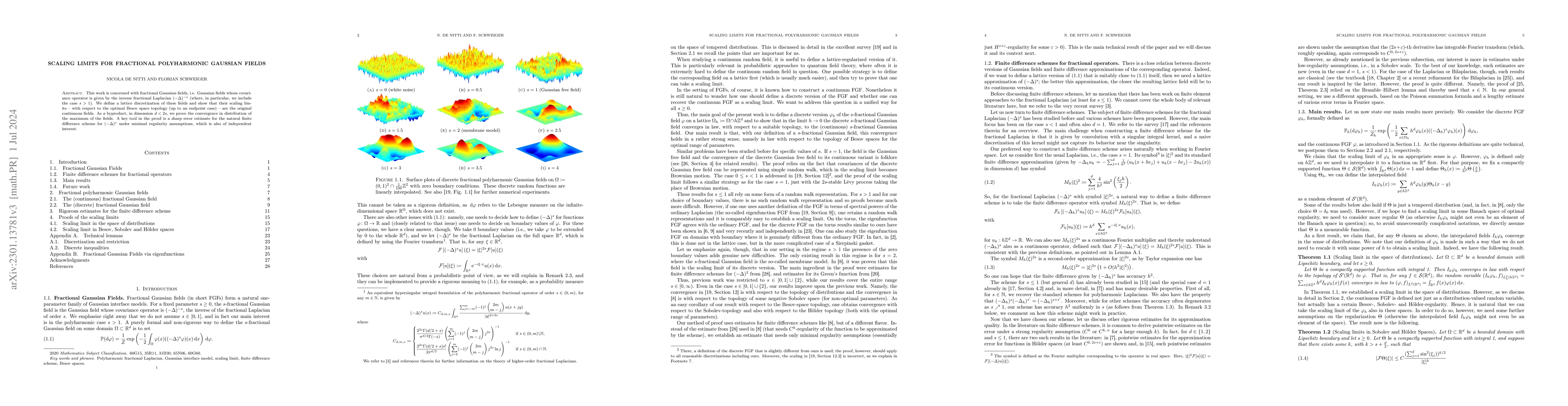 Thumbnail for Scaling limits for fractional polyharmonic Gaussian fields