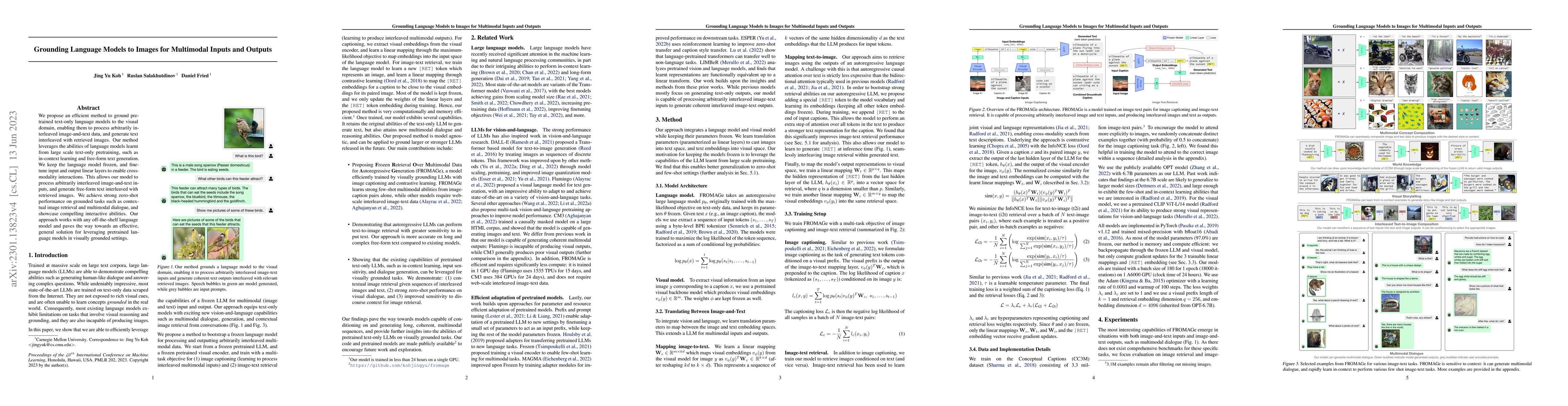 Thumbnail for Grounding Language Models to Images for Multimodal Inputs and Outputs