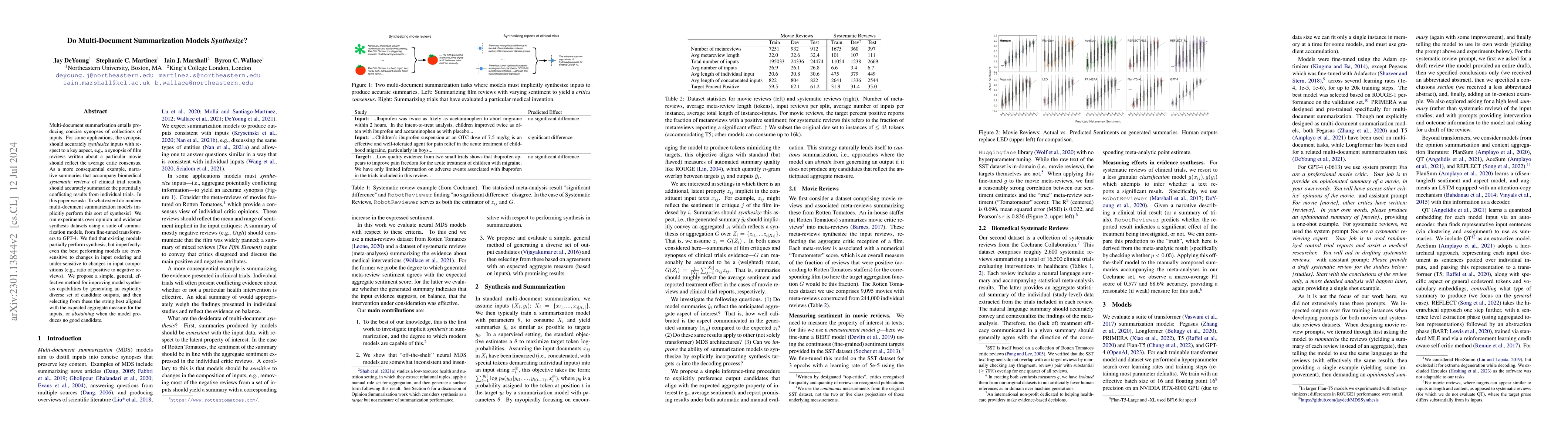 Thumbnail for Do Multi-Document Summarization Models Synthesize?