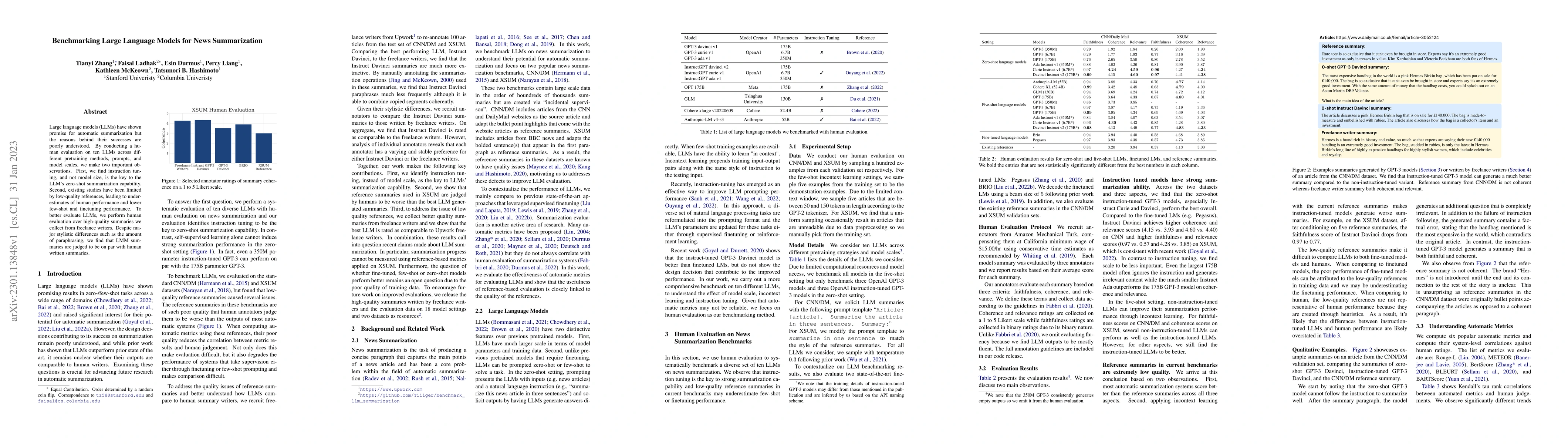 Thumbnail for Benchmarking Large Language Models for News Summarization