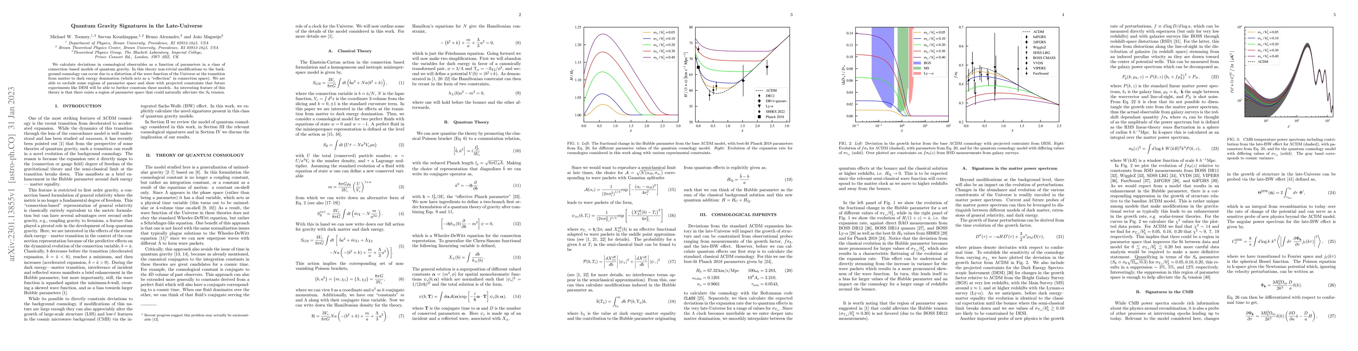 Thumbnail for Quantum Gravity Signatures in the Late-Universe