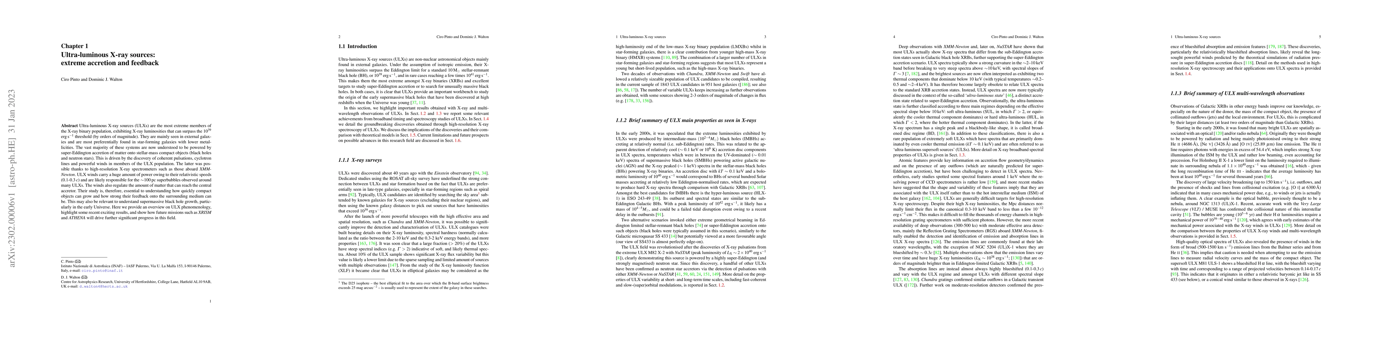 Thumbnail for Ultra-luminous X-ray sources: extreme accretion and feedback