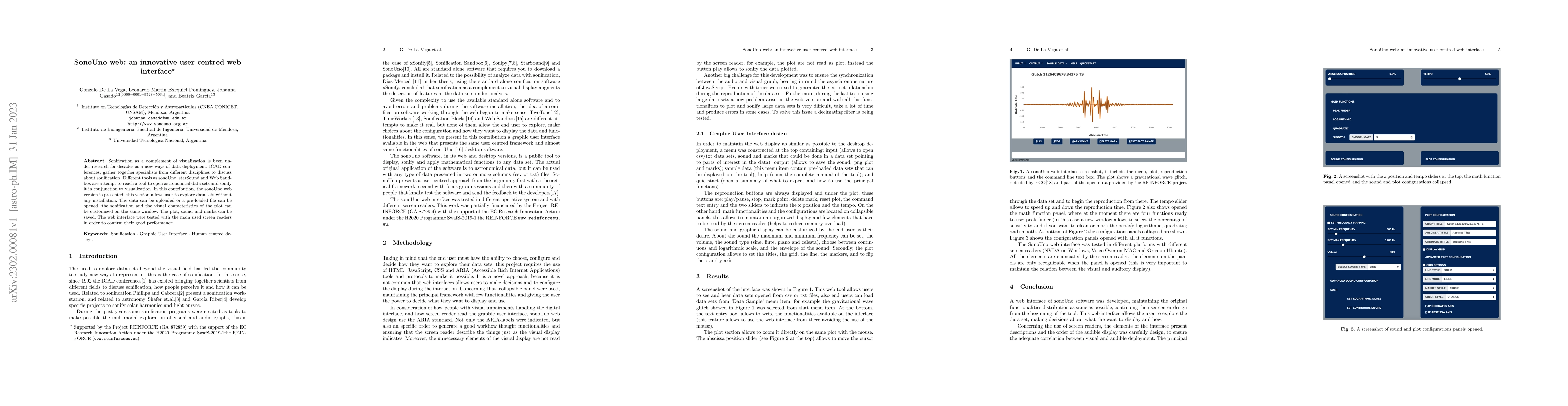 Thumbnail for SonoUno web: an innovative user centred web interface