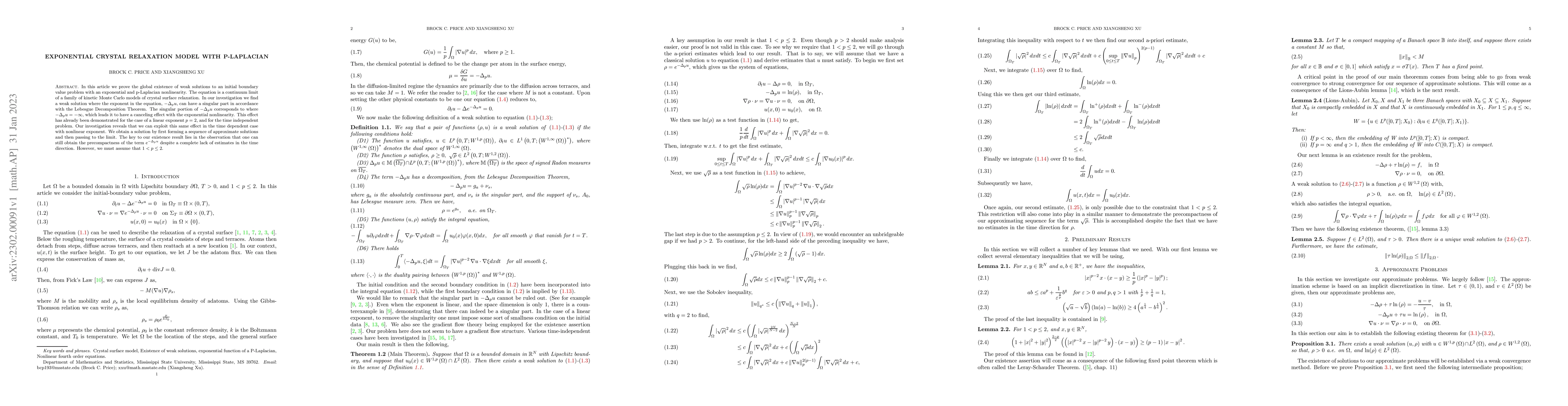 Thumbnail for Exponential Crystal Relaxation Model With P-Laplacian