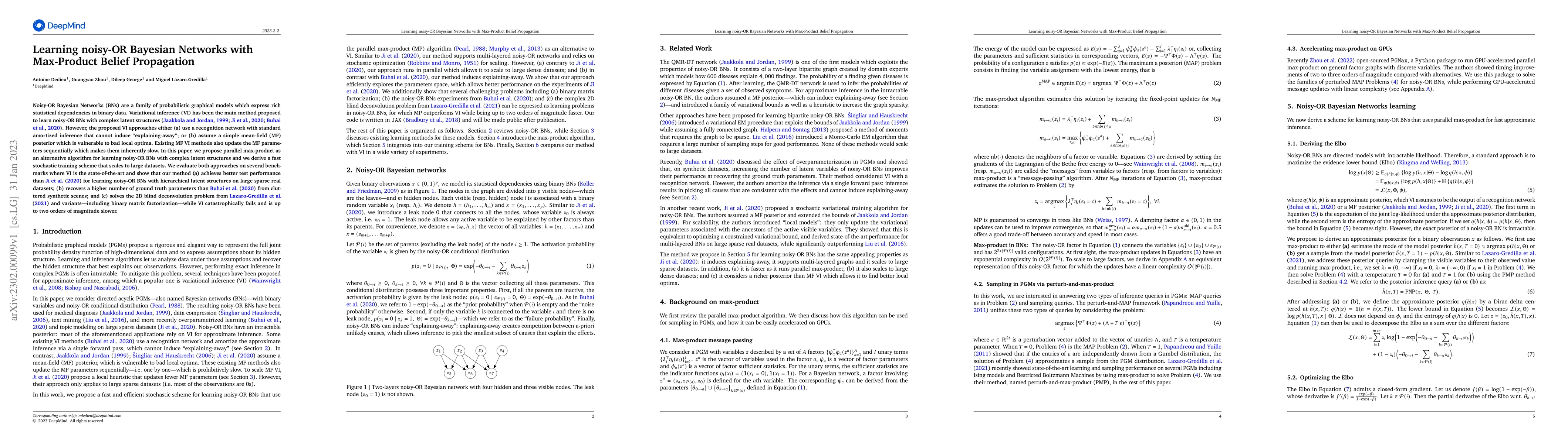 Thumbnail for Learning noisy-OR Bayesian Networks with Max-Product Belief Propagation