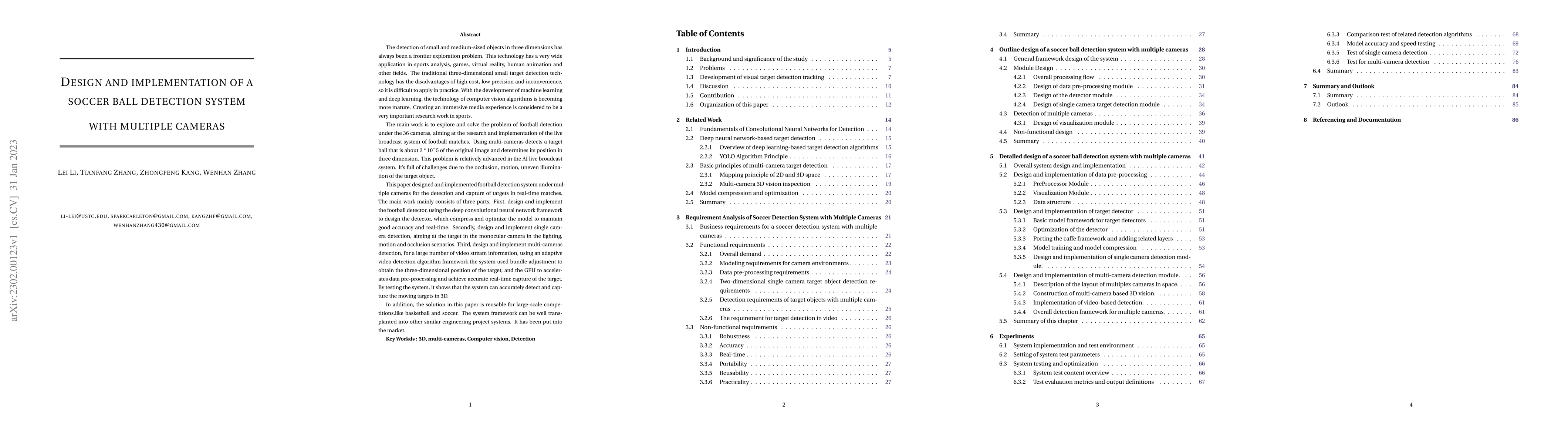 Thumbnail for Design and Implementation of A Soccer Ball Detection System with
  Multiple Cameras