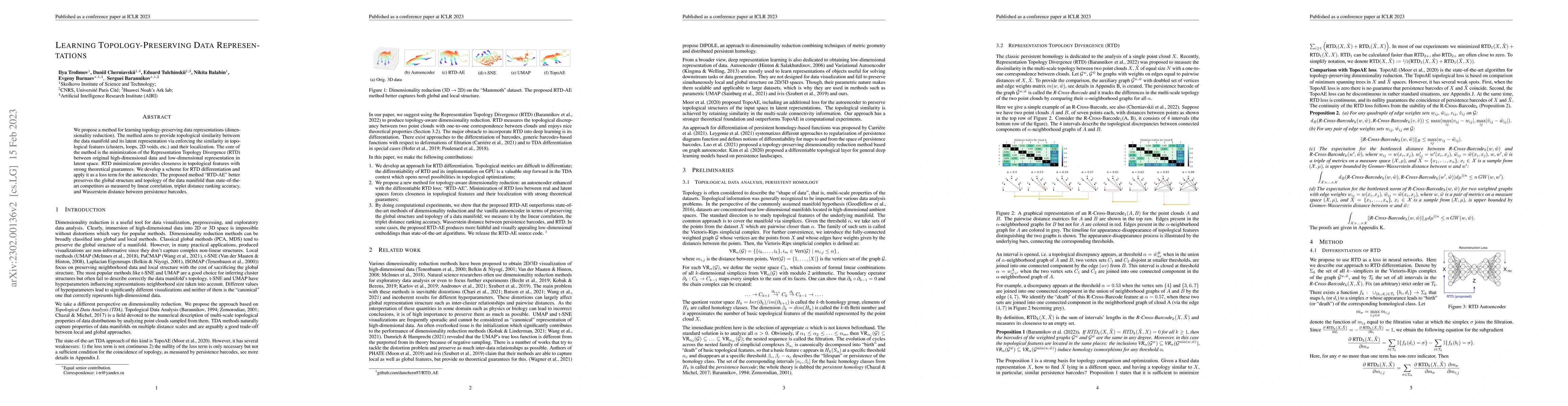 Thumbnail for Learning Topology-Preserving Data Representations