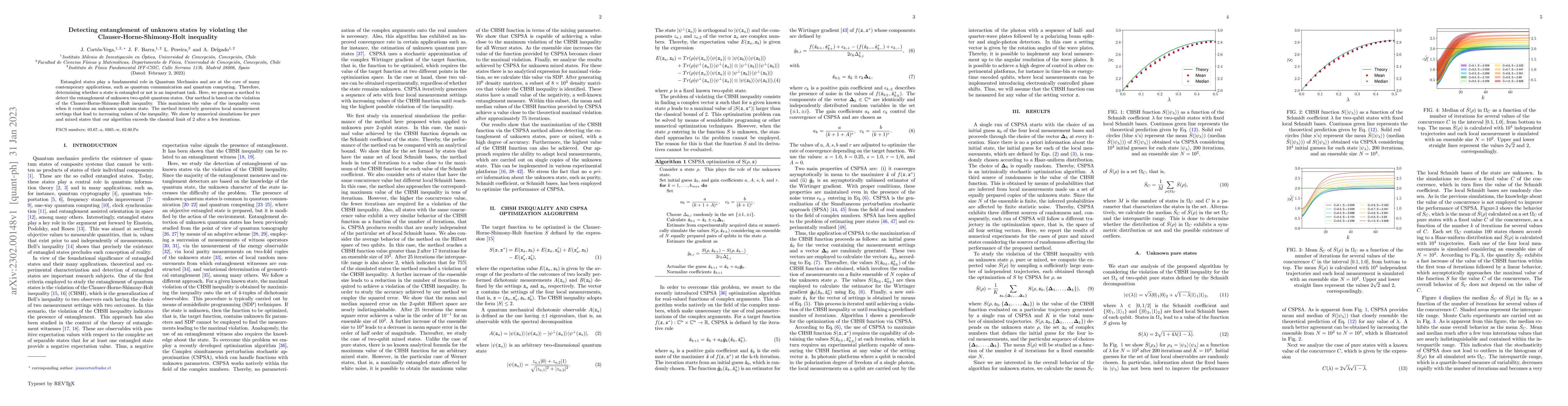 Thumbnail for Detecting entanglement of unknown states by violating the
  Clauser-Horne-Shimony-Holt inequality