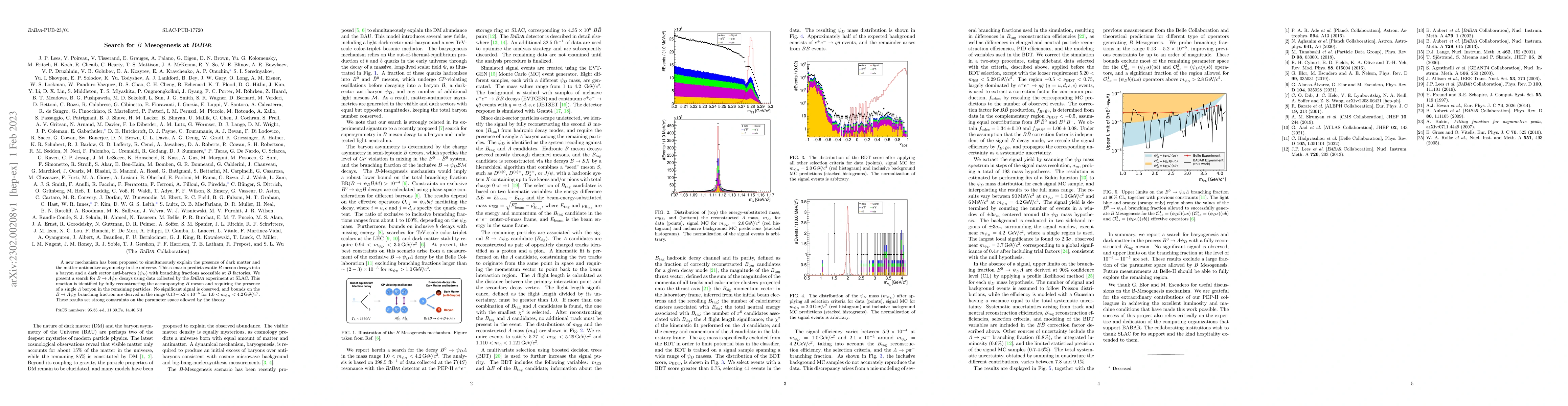 Thumbnail for Search for $B$ Mesogenesis at BABAR