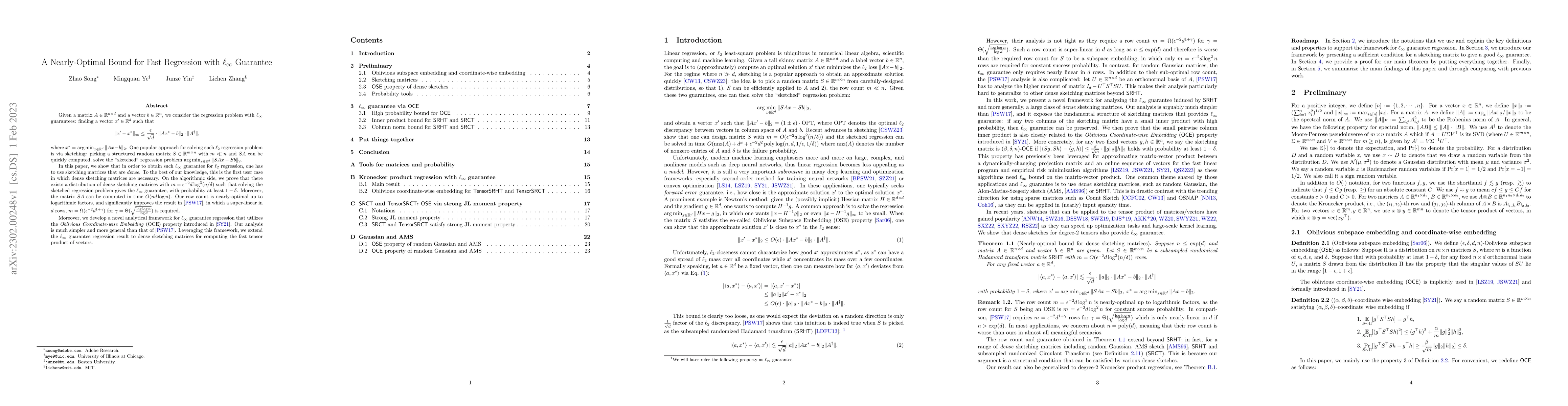 Thumbnail for A Nearly-Optimal Bound for Fast Regression with $\ell_\infty$ Guarantee
