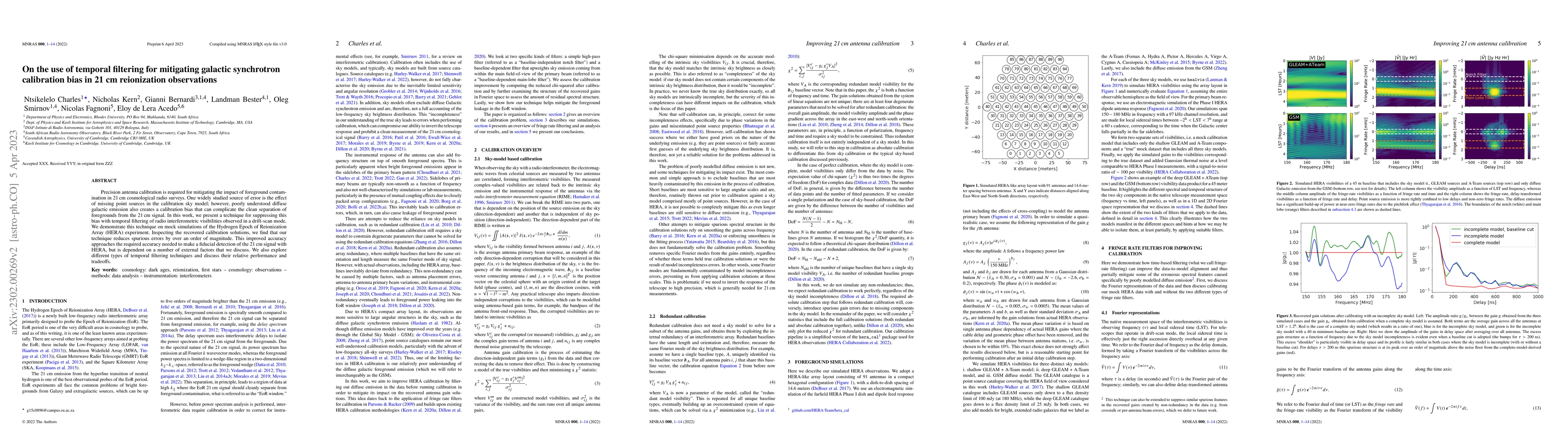 Thumbnail for On the use of temporal filtering for mitigating galactic synchrotron
  calibration bias in 21 cm reionization observations