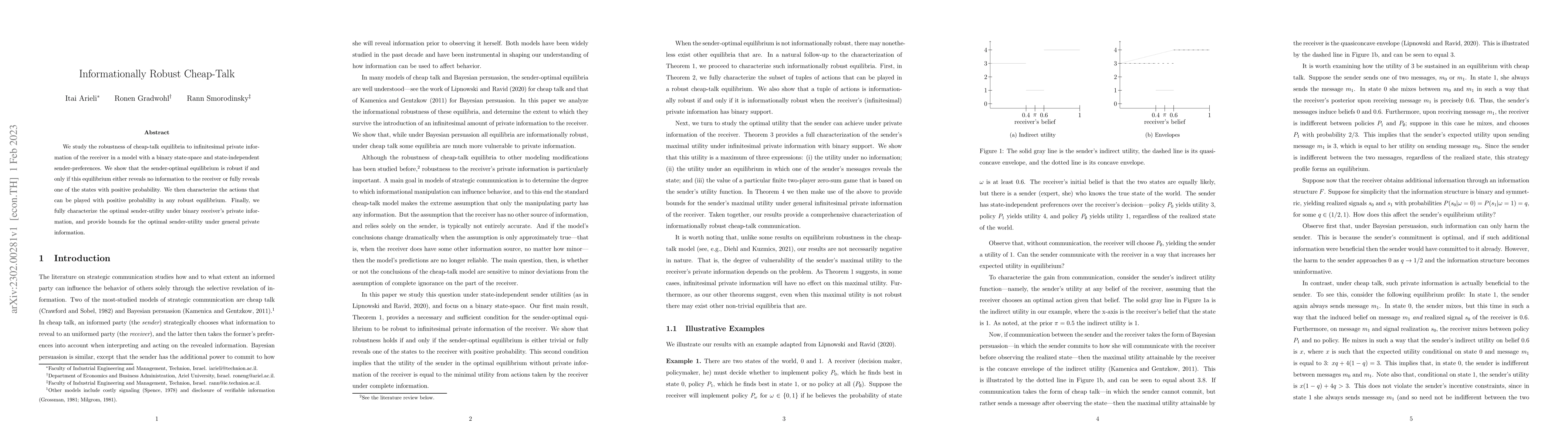 Thumbnail for Informationally Robust Cheap-Talk