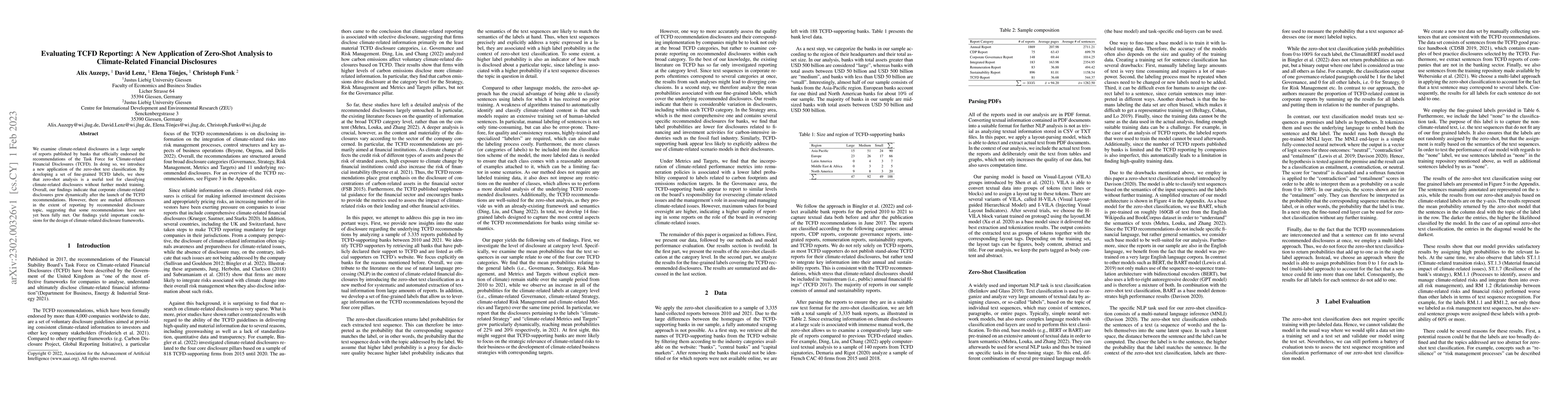 Thumbnail for Evaluating TCFD Reporting: A New Application of Zero-Shot Analysis to
  Climate-Related Financial Disclosures