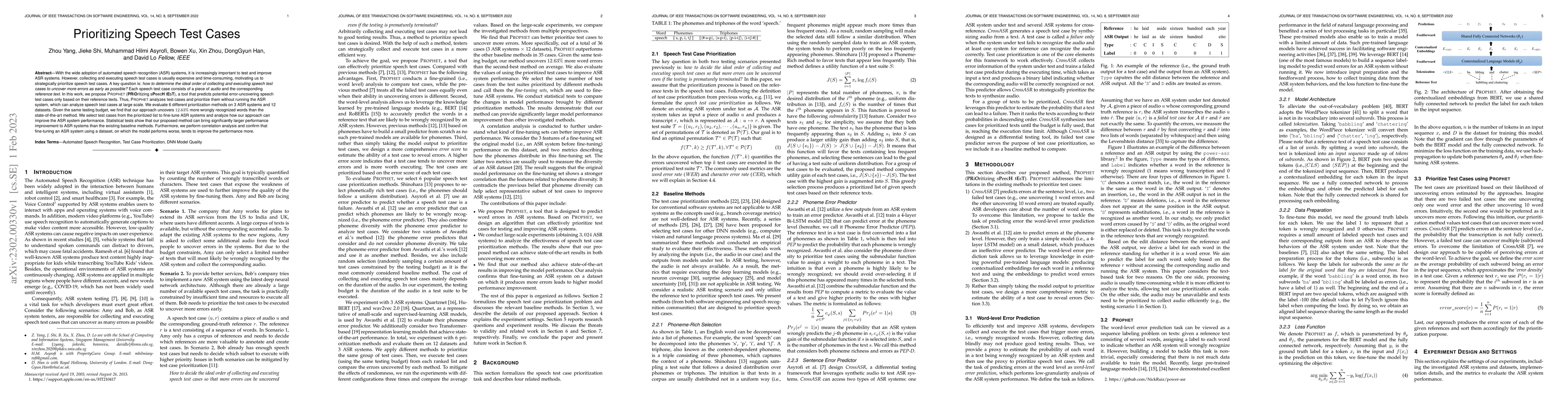 Thumbnail for Prioritizing Speech Test Cases