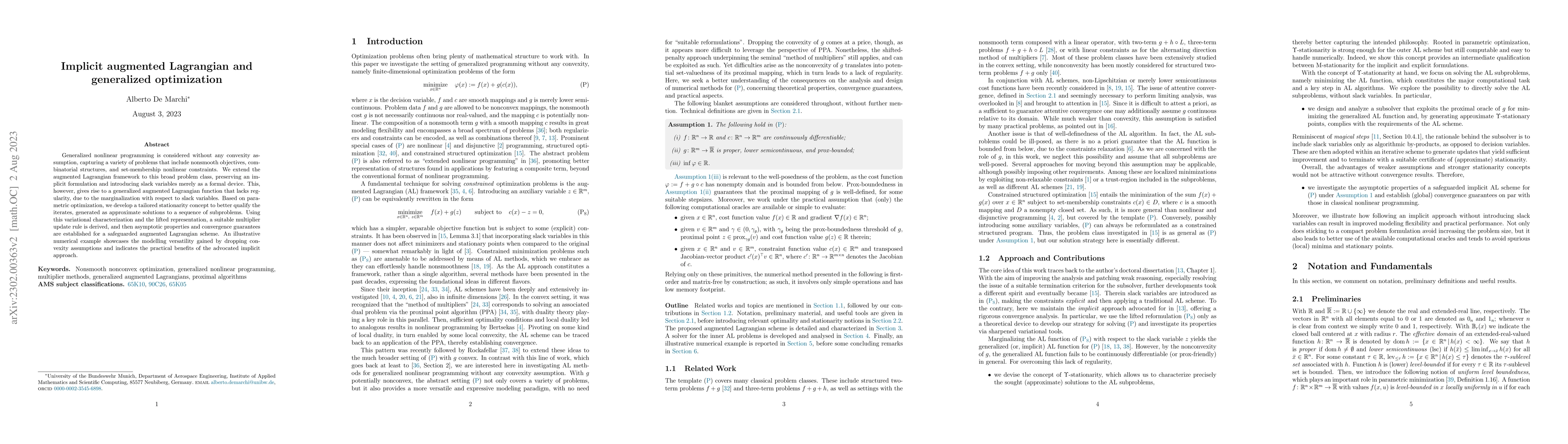 Thumbnail for Implicit augmented Lagrangian and generalized optimization