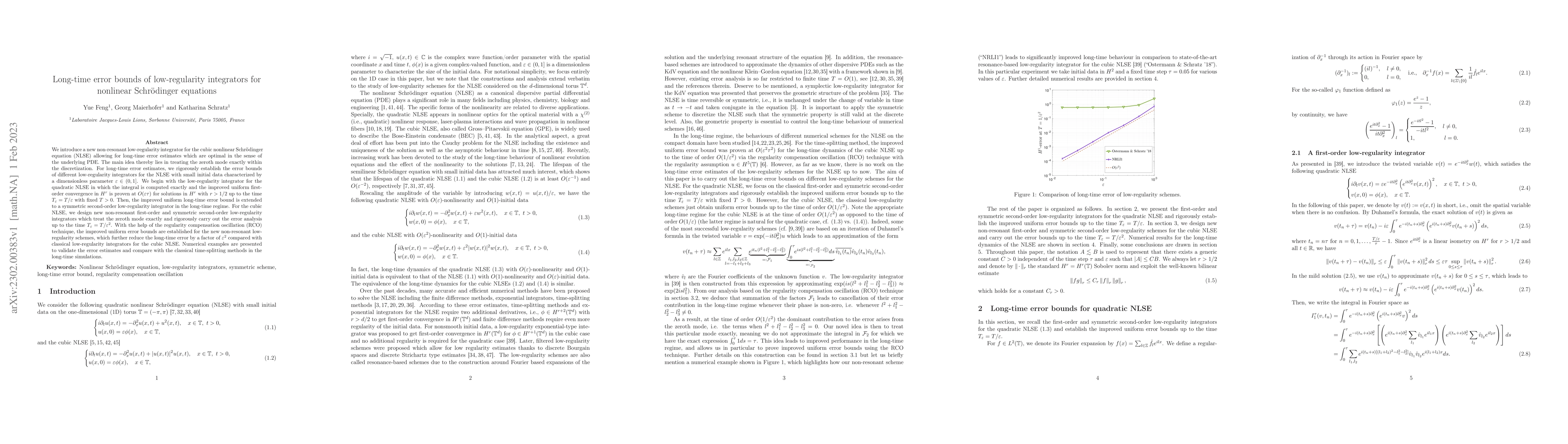Thumbnail for Long-time error bounds of low-regularity integrators for nonlinear
  Schr\"odinger equations