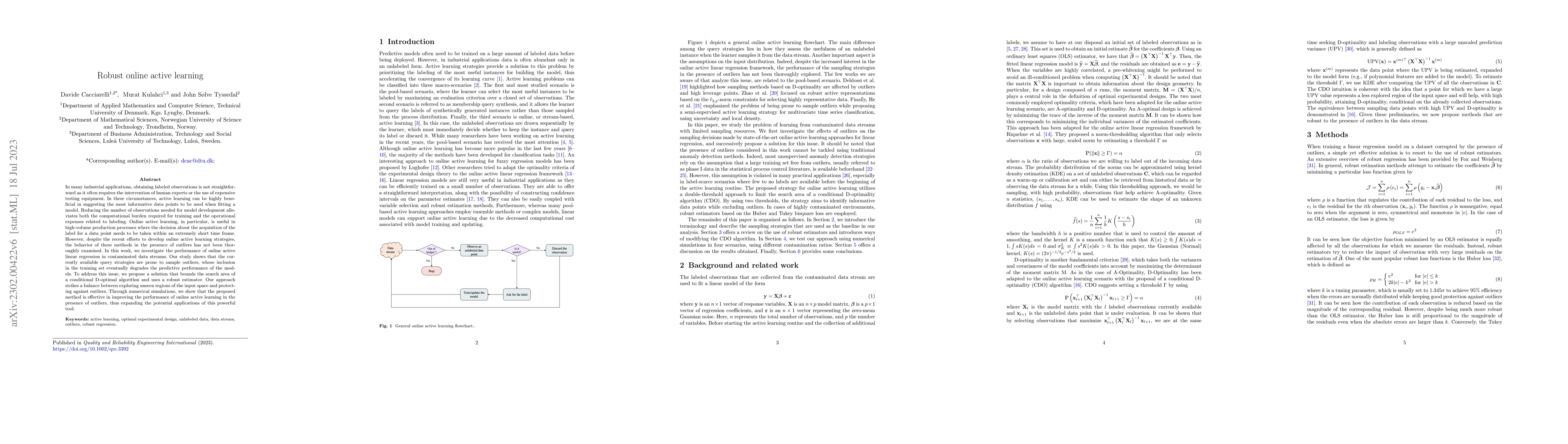 Thumbnail for Robust online active learning