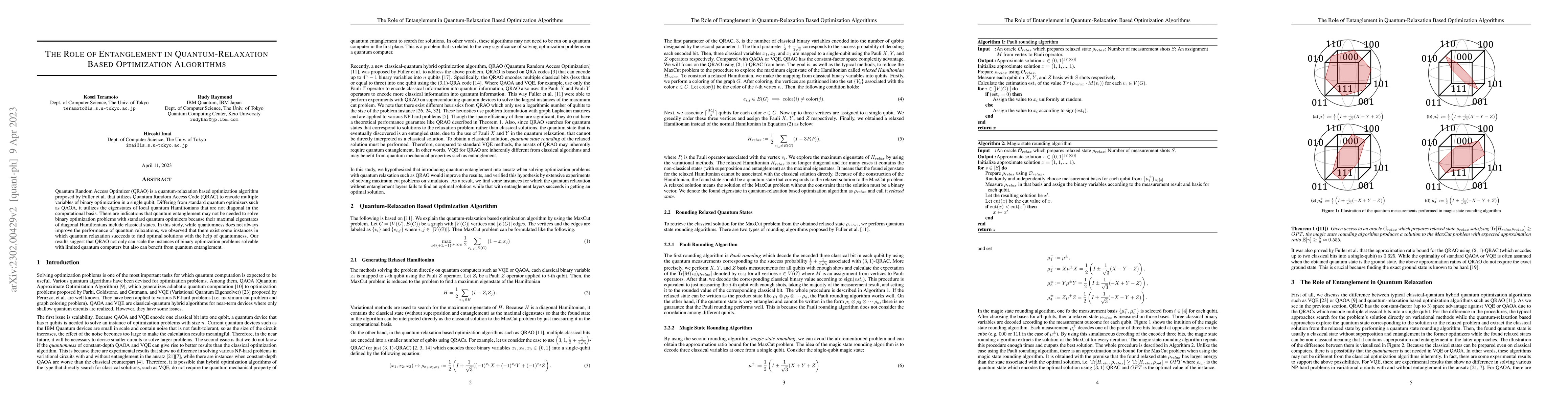 Thumbnail for The Role of Entanglement in Quantum-Relaxation Based Optimization
  Algorithms