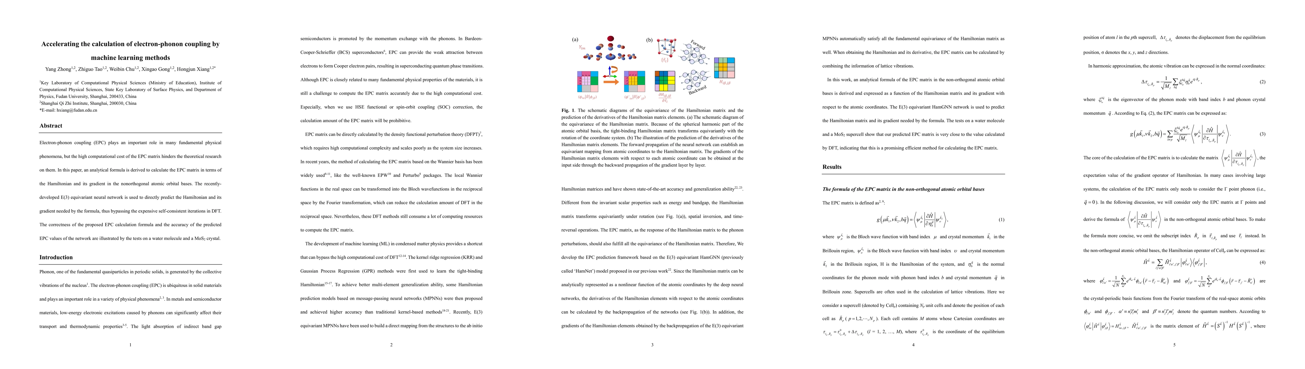 Thumbnail for Accelerating the calculation of electron-phonon coupling by machine
  learning methods